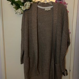 No Comment Tan Cardigan